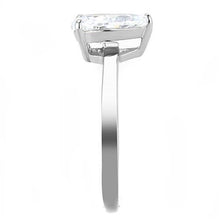 Load image into Gallery viewer, MT 1523 High polished (no plating) Stainless Steel Ring with Clear Crystals Newest
